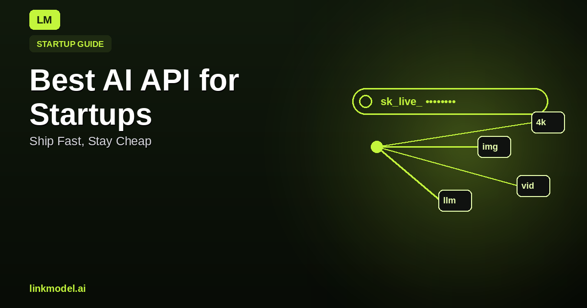 Best AI API for Startups in 2026: Ship Fast, Stay Cheap