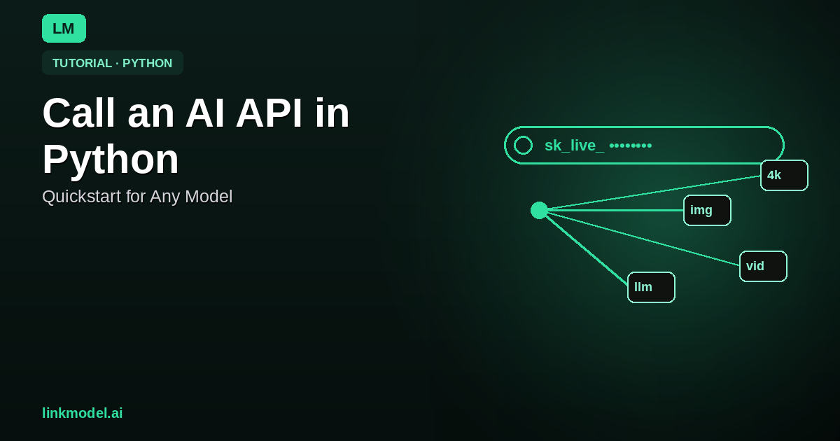 How to Call an AI API in Python (2026): Quickstart for Any Model