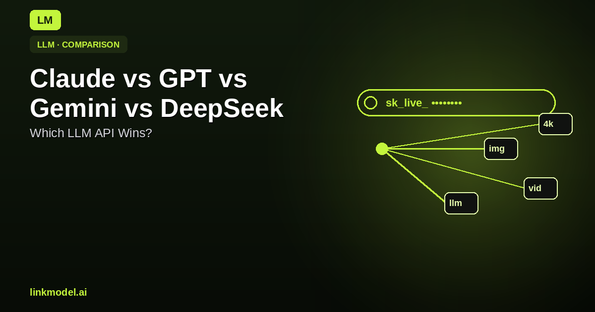 Claude vs GPT vs Gemini vs DeepSeek: Which LLM API Wins?