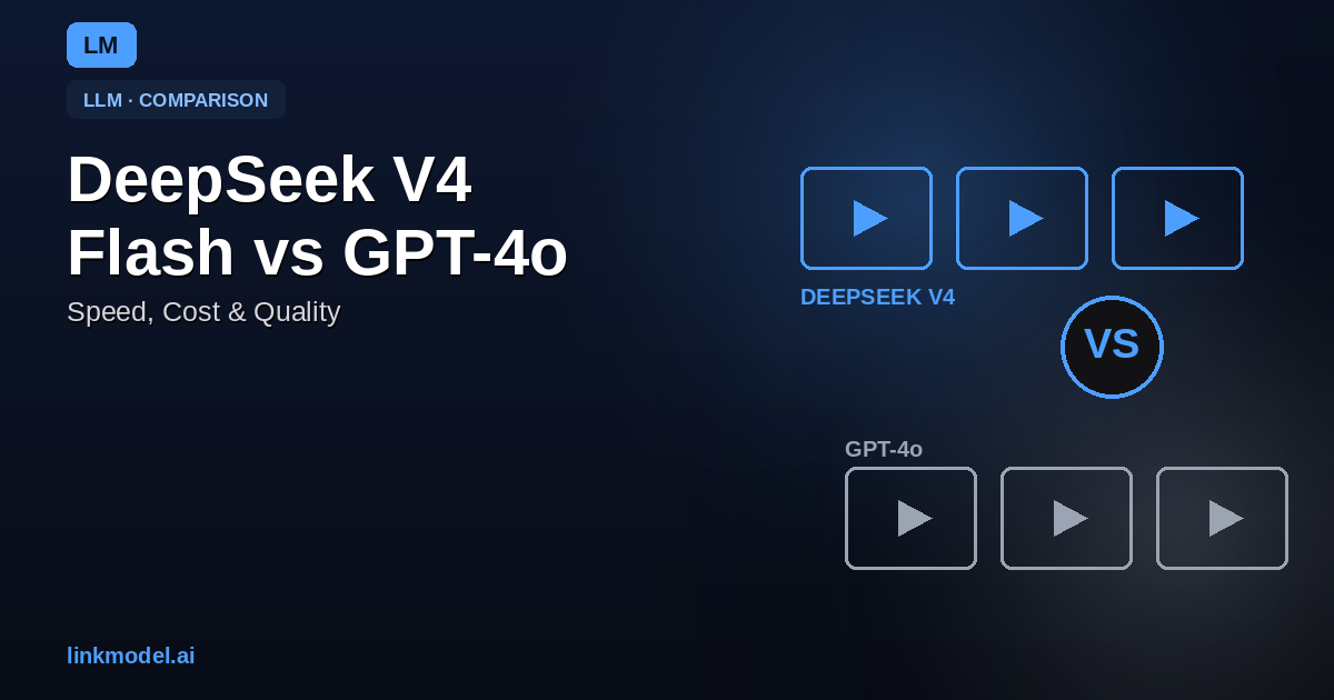 DeepSeek V4 Flash vs GPT-4o: Speed, Cost & Quality [2026]