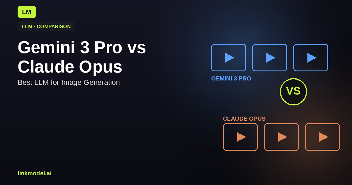 Gemini 3 Pro vs Claude Opus 4.5: Best LLM for Image Generation