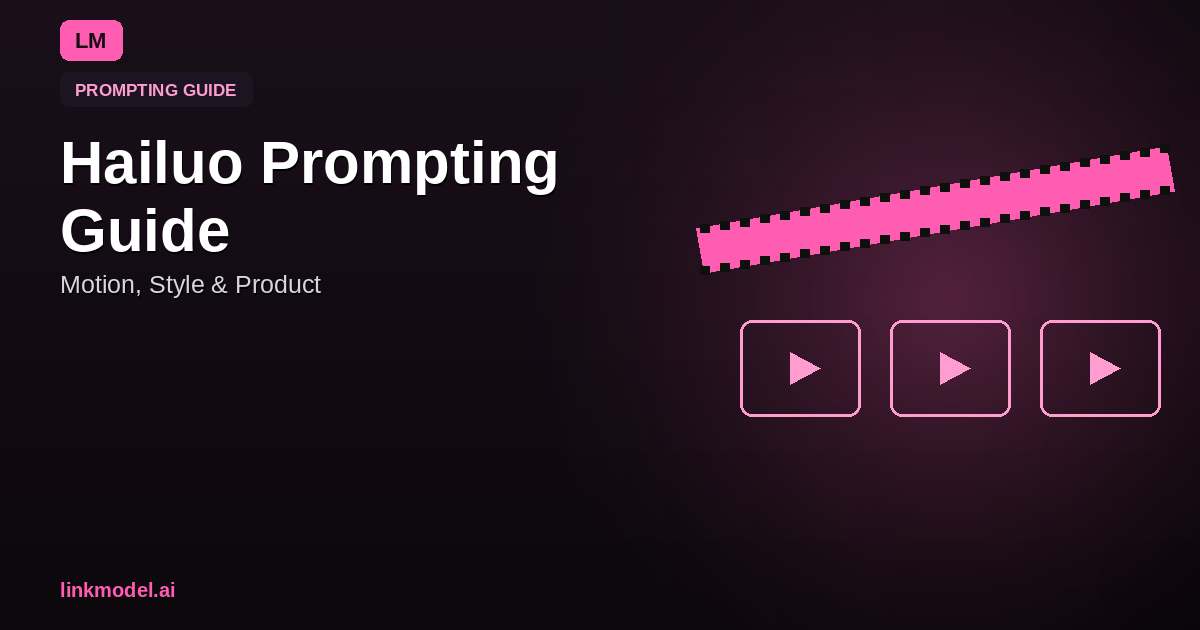 Hailuo Prompting Guide & Examples (2026): Motion, Style, Product