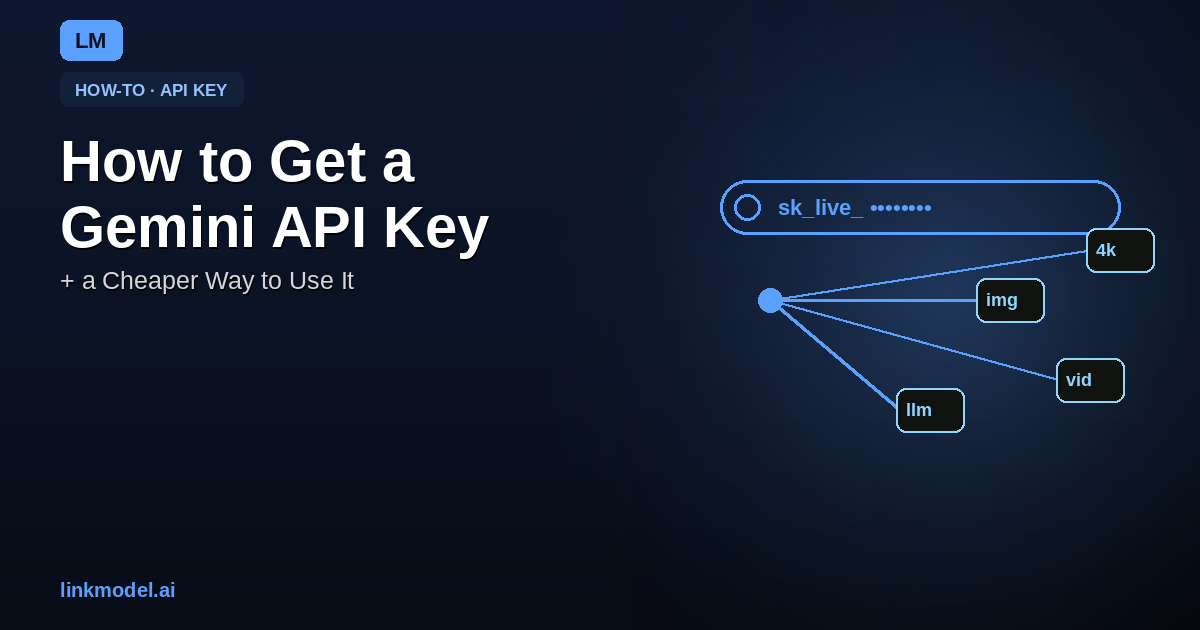 How to Get a Gemini API Key in 2026 (+ a Cheaper Way to Use It)