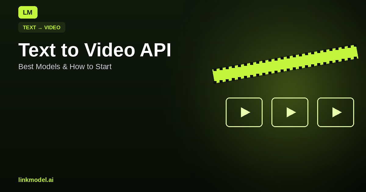 Text to Video API: Best Models & How to Start in 2026