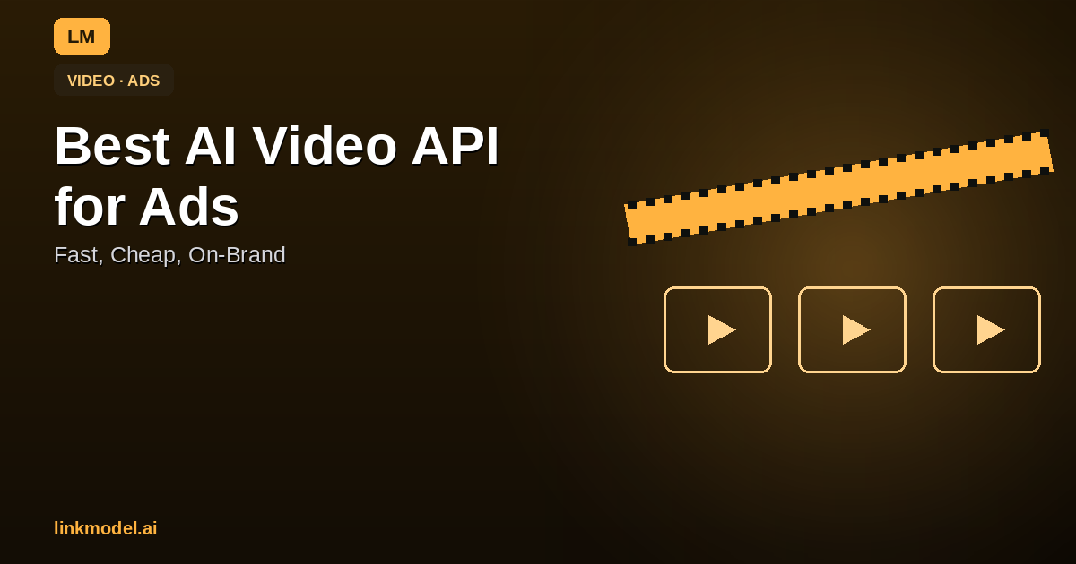 Best AI Video API for Ads in 2026: Fast, Cheap, On-Brand